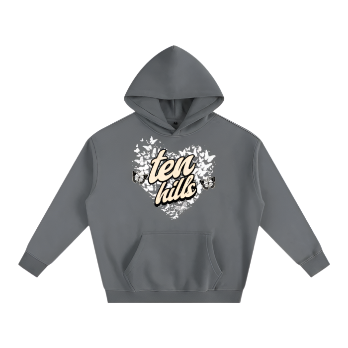 Butterfly Oversize Fleeced Hoodie