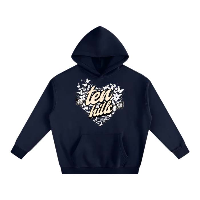 Butterfly Oversize Fleeced Hoodie