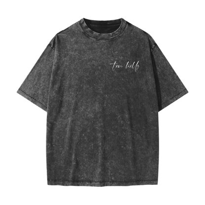 Faith Over Fear Vintage Waxed Dyed Washed Tee