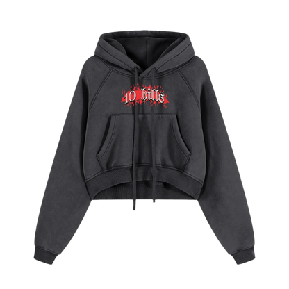 Ten Hills Flame Cropped Hoodie