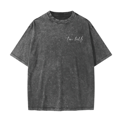 Faith Over Fear Vintage Waxed Dyed Washed Tee