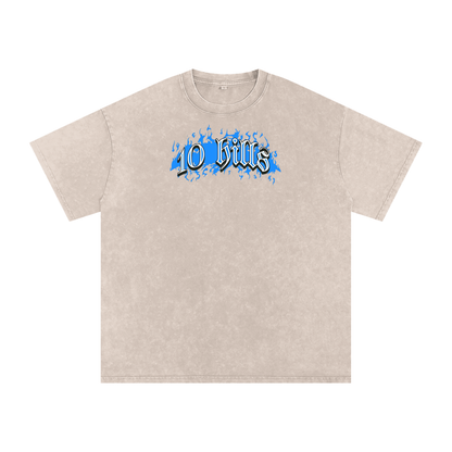 Ten Hills Flame Acid Wash Oversize Tee