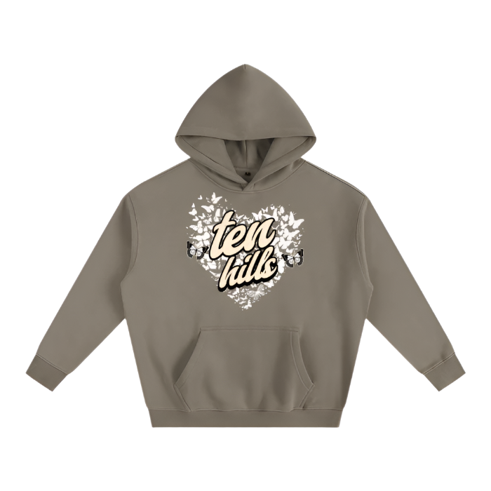 Butterfly Oversize Fleeced Hoodie