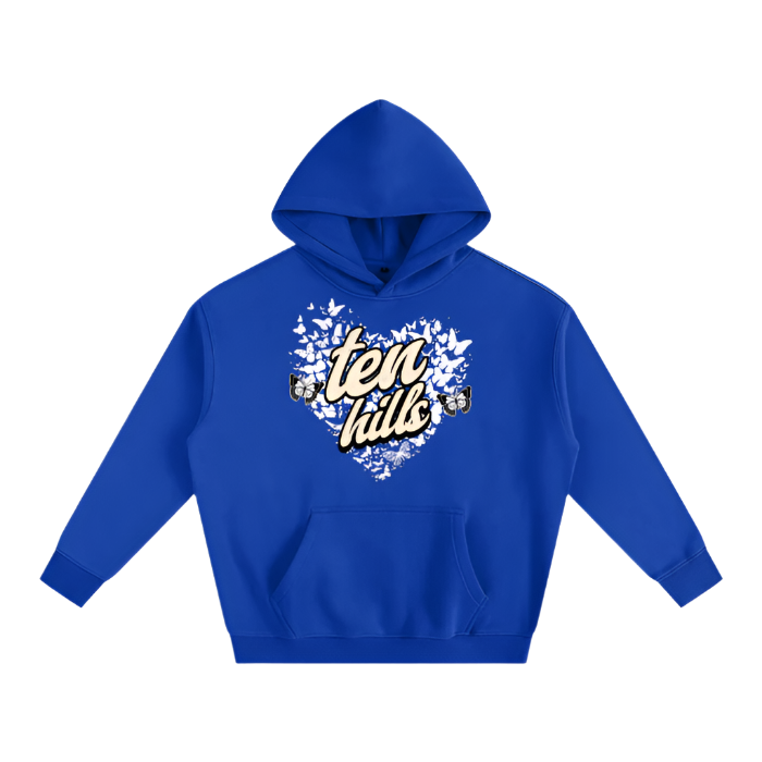 Butterfly Oversize Fleeced Hoodie