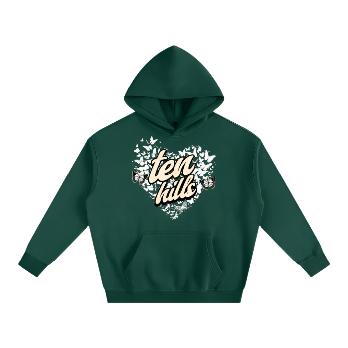 Butterfly Oversize Fleeced Hoodie