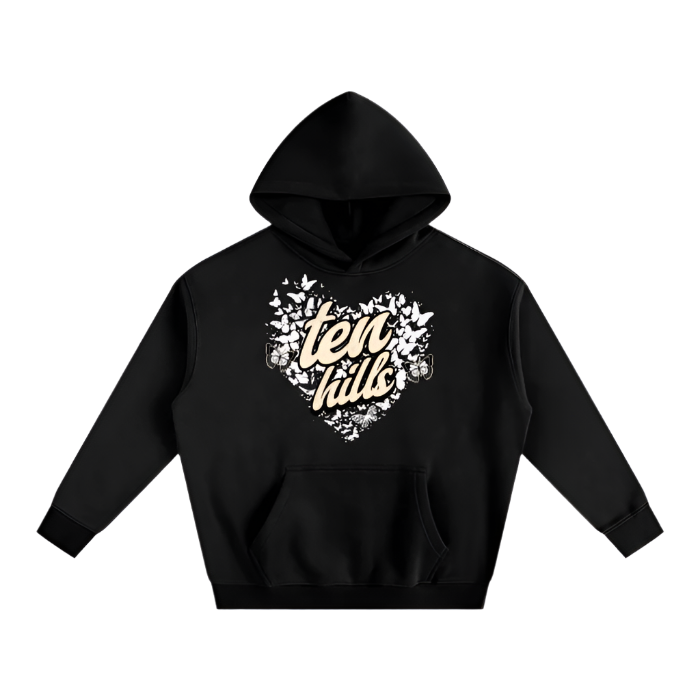 Butterfly Oversize Fleeced Hoodie