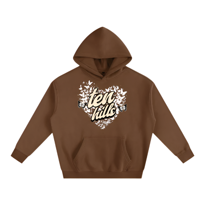 Butterfly Oversize Fleeced Hoodie