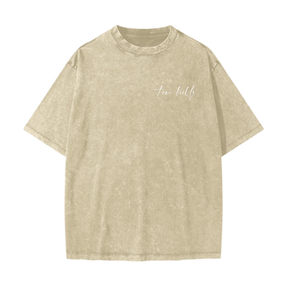Faith Over Fear Vintage Waxed Dyed Washed Tee